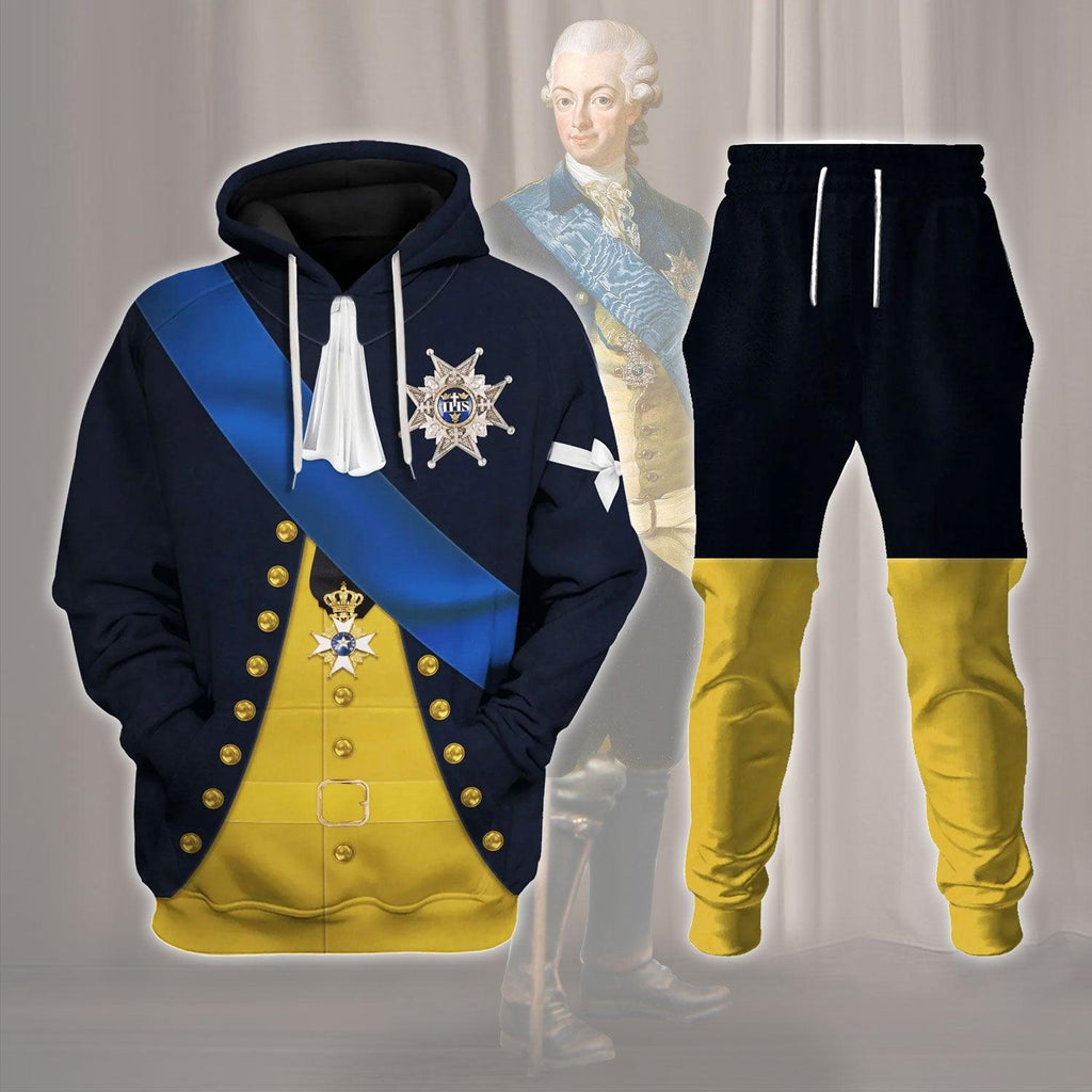 OodieGang Gustav III Monarch of Sweden Costume Hoodie Sweatshirt T-Shirt Tracksuit - OodieGang.com