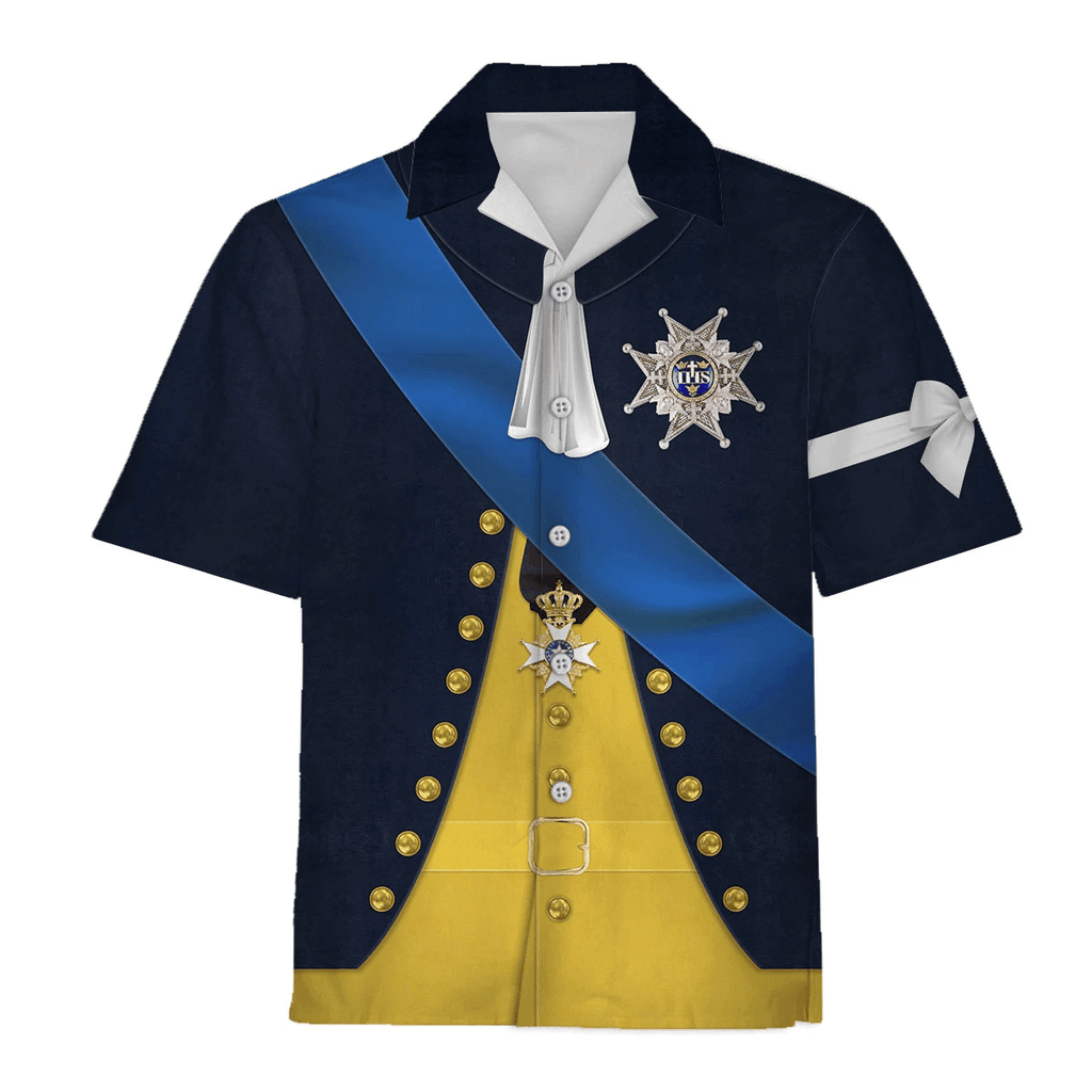 OodieGang Gustav III Monarch of Sweden Costume Hoodie Sweatshirt T-Shirt Tracksuit - OodieGang.com