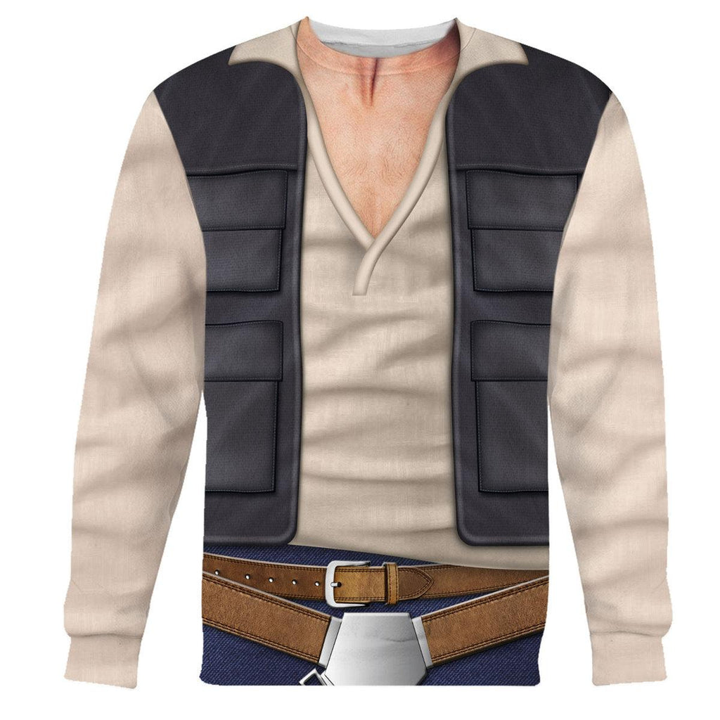 OodieGang Han Solo Costume Hoodie Sweatshirt T-Shirt Sweatpants - OodieGang.com