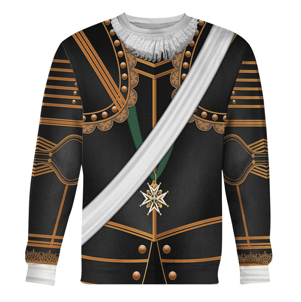 Oodiegang Henry IV of France Armour Costume All Over Print Hoodie Sweatshirt T-Shirt Tracksuit - Oodiegang.com