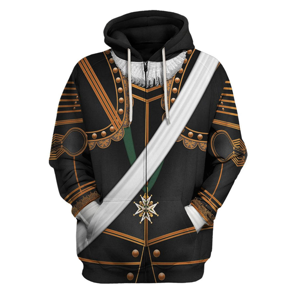 Oodiegang Henry IV of France Armour Costume All Over Print Hoodie Sweatshirt T-Shirt Tracksuit - Oodiegang.com