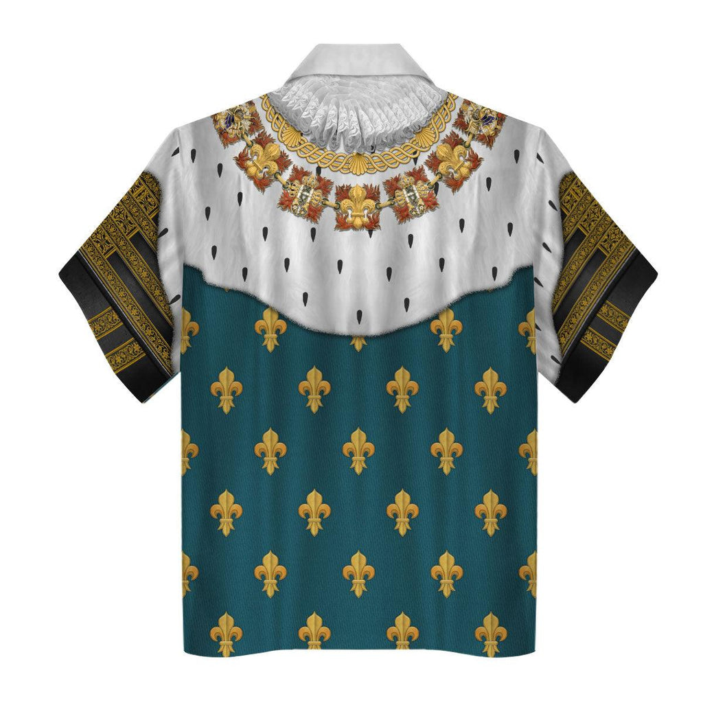 Oodiegang Henry IV of France in Coronation Robes Costume All Over Print Hoodie Sweatshirt T-Shirt Tracksuit - Oodiegang.com