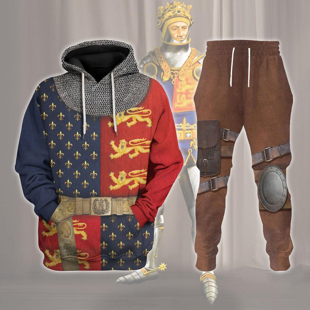 OodieGang Henry V of England Costume Hoodie Sweatshirt T-Shirt Tracksuit - OodieGang.com