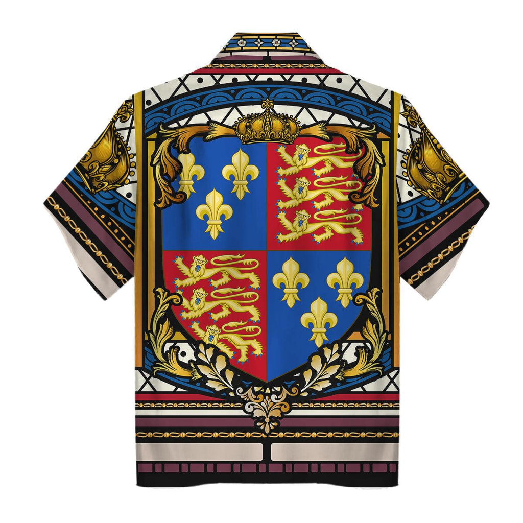 Oodiegang Henry V of England Stained Glass Hawaiian Shirt Polo Shirt - Oodiegang.com