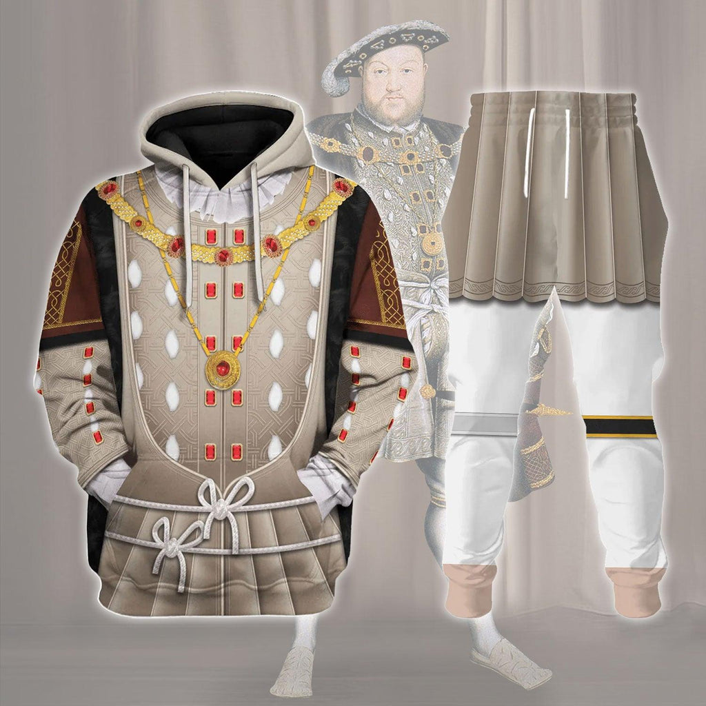 OodieGang Henry VIII King of England Costume Hoodie Sweatshirt T-Shirt Tracksuit - OodieGang.com