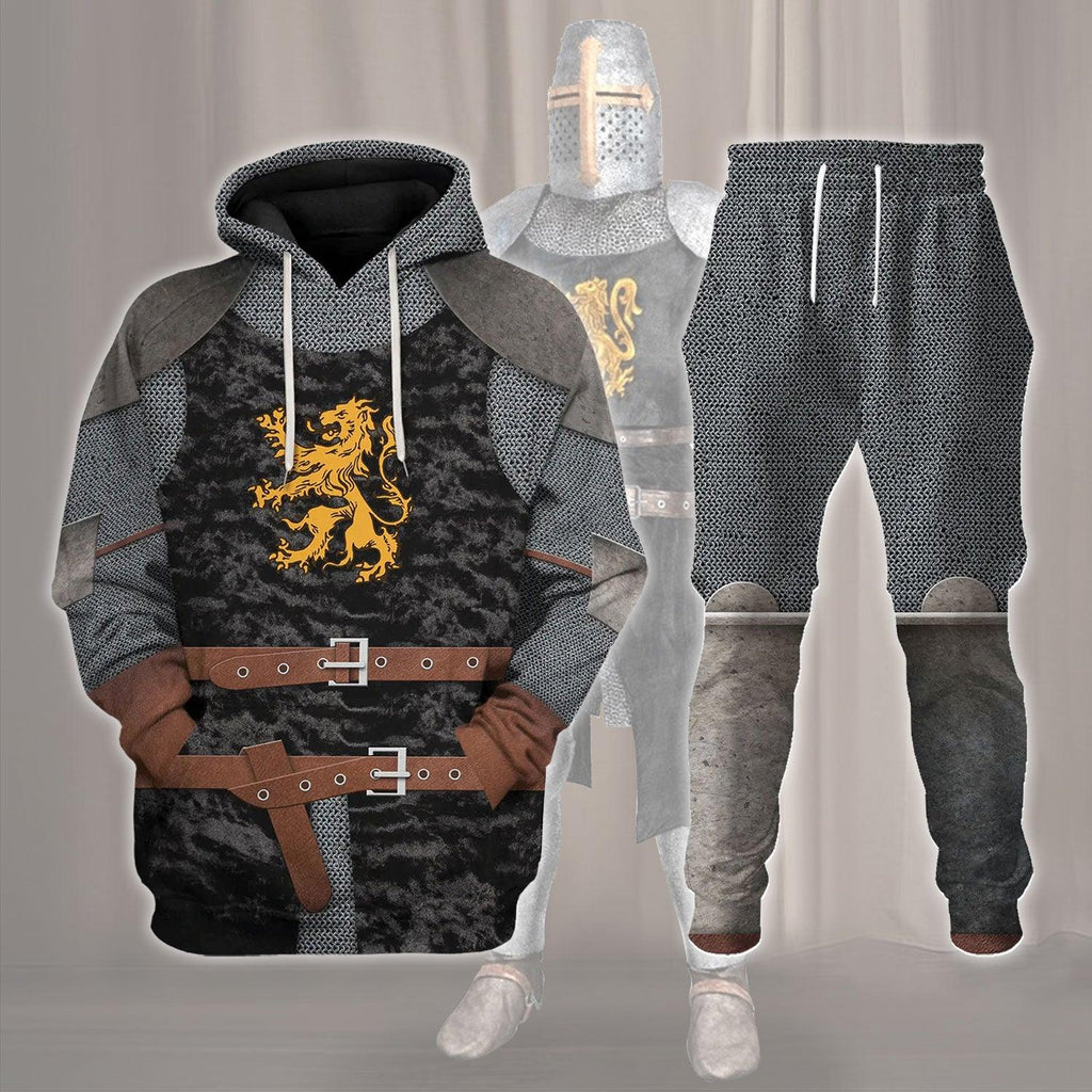 OodieGang Heraldic Knight Black Costume Hoodie Sweatshirt T-Shirt Tracksuit - OodieGang.com