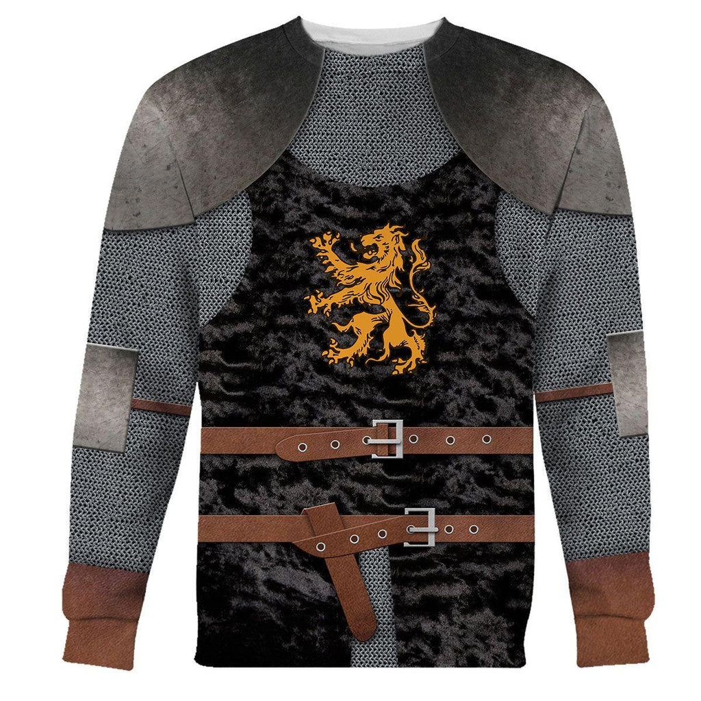 OodieGang Heraldic Knight Black Costume Hoodie Sweatshirt T-Shirt Tracksuit - OodieGang.com