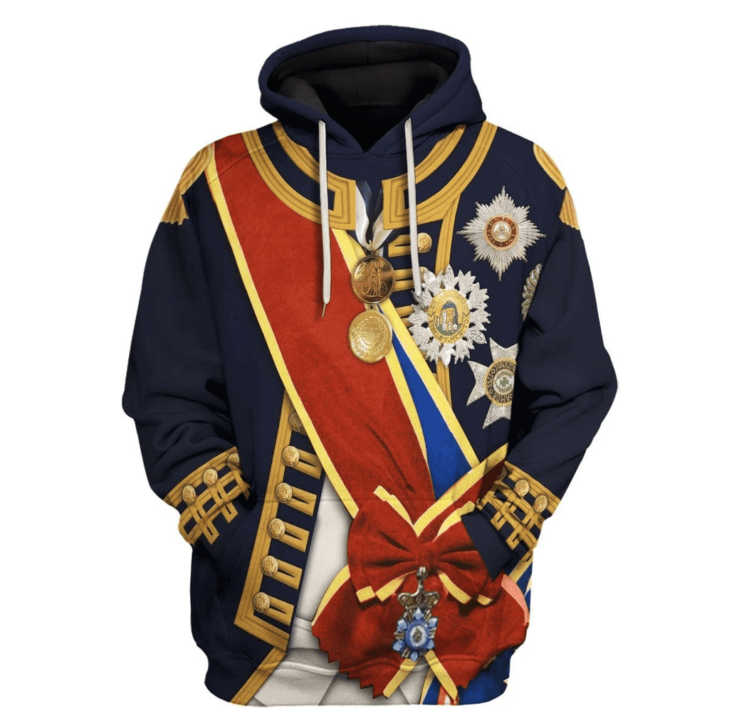 OodieGang Horatio Nelson 1st Viscount Nelson Navy Sailor Costume Hoodie Sweatshirt T-Shirt Tracksuit - OodieGang.com