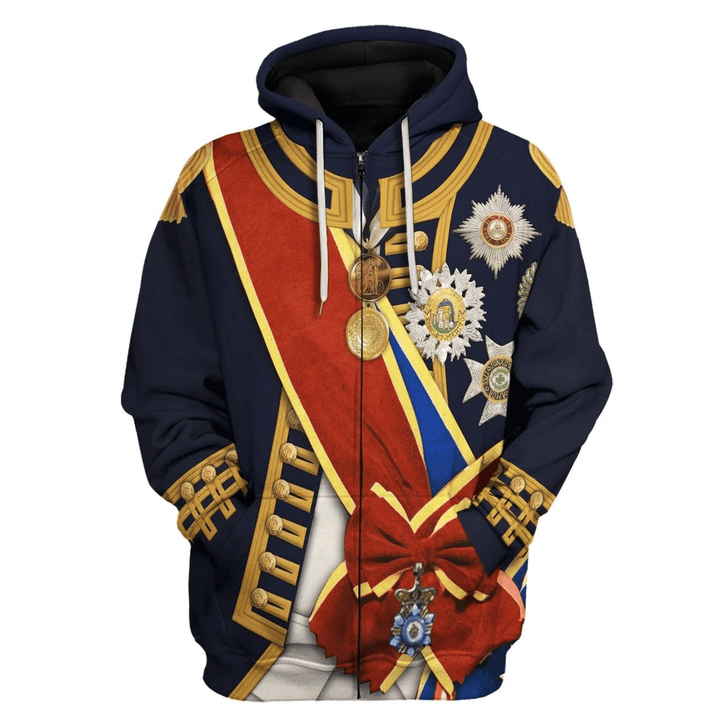 OodieGang Horatio Nelson 1st Viscount Nelson Navy Sailor Costume Hoodie Sweatshirt T-Shirt Tracksuit - OodieGang.com