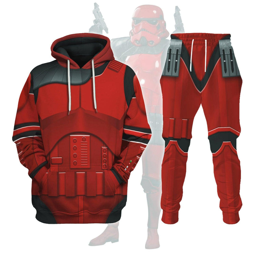 Oodiegang Imprerial Crimson Stormtrooper Costume Hoodie Sweatshirt T-Shirt Sweatpants - Oodiegang.com