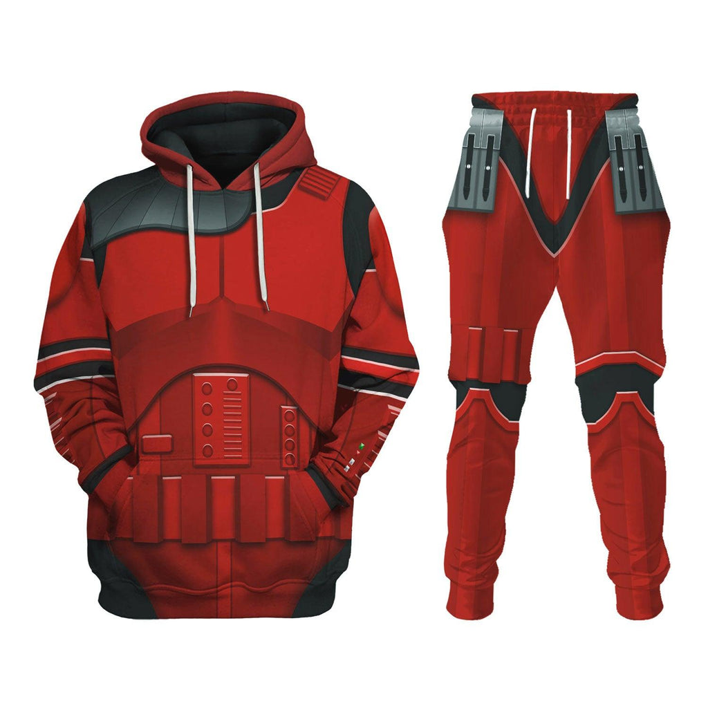 Oodiegang Imprerial Crimson Stormtrooper Costume Hoodie Sweatshirt T-Shirt Sweatpants - Oodiegang.com