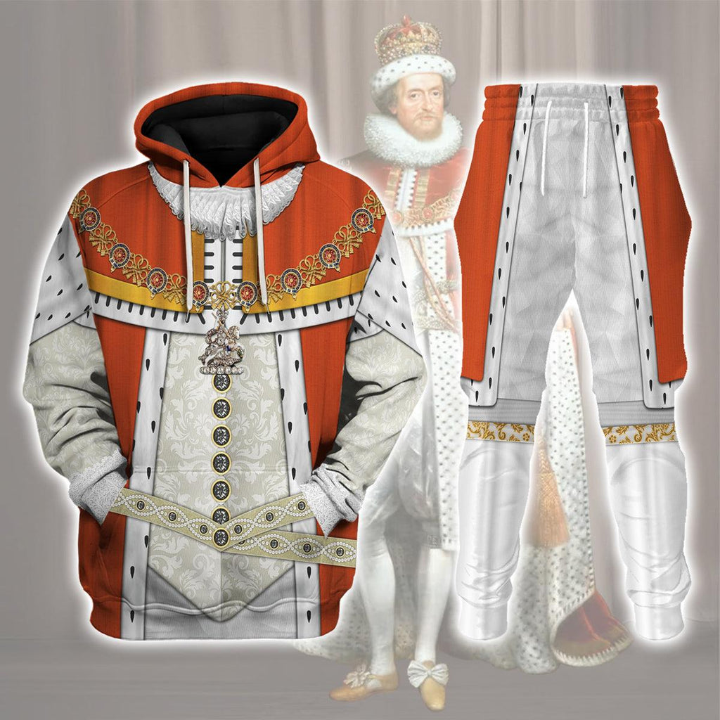 Oodiegang James I of England Costume Hoodie Sweatshirt T-Shirt Tracksuit - Oodiegang.com