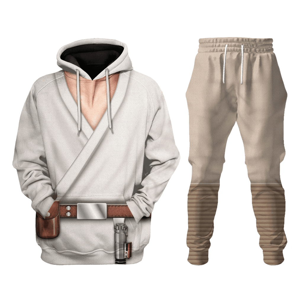 OodieGang Jedi Luke SW Costume Hoodie Sweatshirt T-Shirt Sweatpants - OodieGang.com