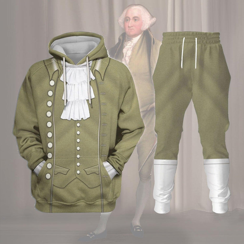 OodieGang John Adams U.S. President Costume Hoodie Sweatshirt T-Shirt Tracksuit - OodieGang.com