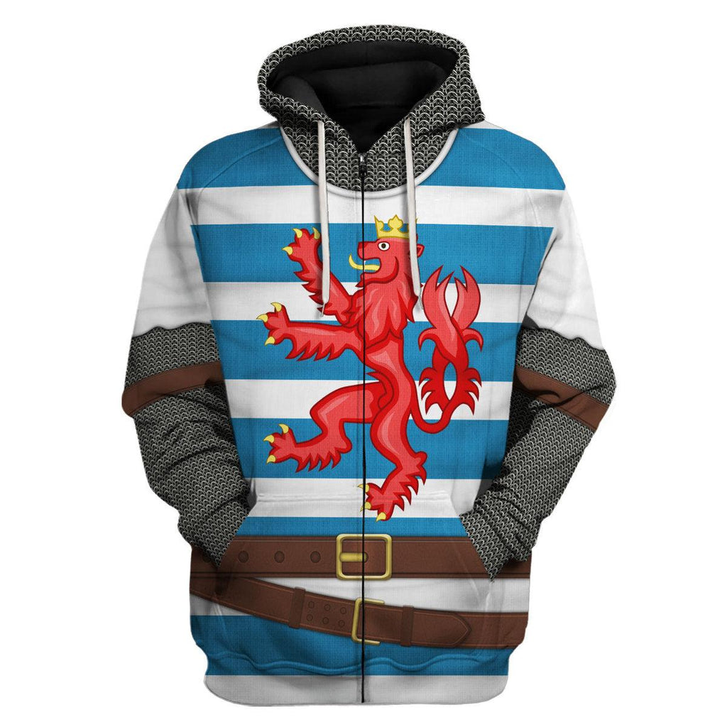 Oodiegang John of Bohemia Knight Costume Hoodie Sweatshirt T-Shirt Tracksuit - Oodiegang.com