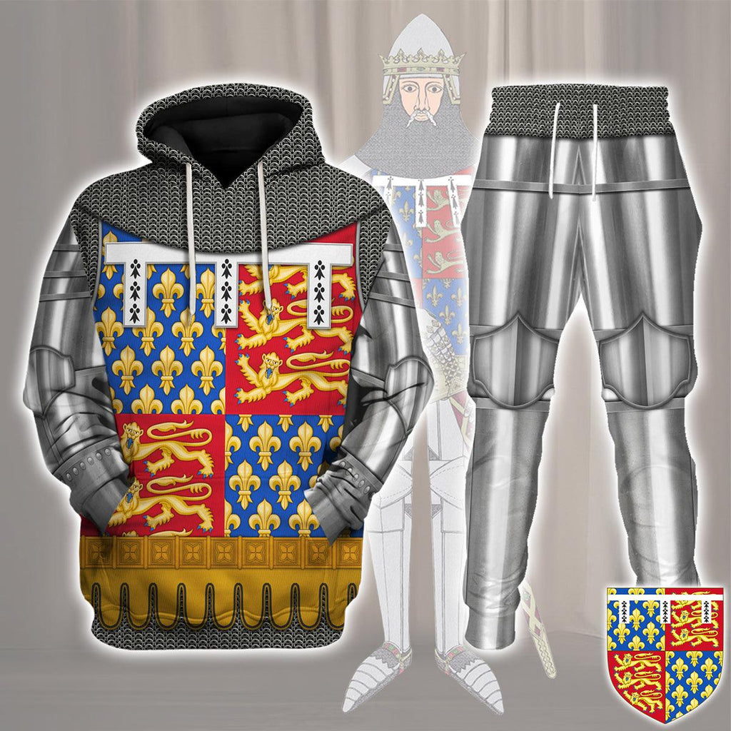 Oodiegang John of Gaunt, Duke of Lancaster Amour Knights Costume Hoodie Sweatshirt T-Shirt Tracksuit - Oodiegang.com