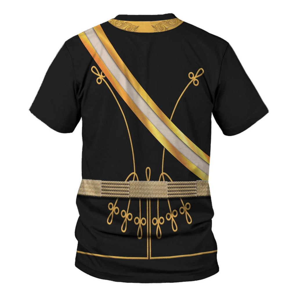 Oodiegang Kaiser Wilhelm I in a Hussar's Uniform German Emperor Costume Hoodie Sweatshirt T-Shirt Tracksuit - Oodiegang.com