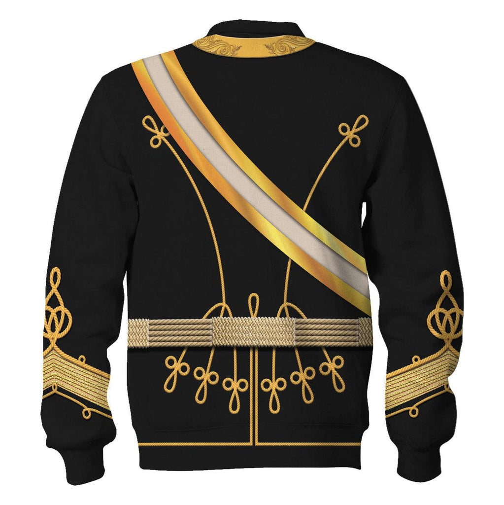 Oodiegang Kaiser Wilhelm I in a Hussar's Uniform German Emperor Costume Hoodie Sweatshirt T-Shirt Tracksuit - Oodiegang.com