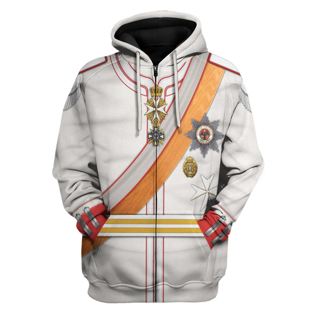 Oodiegang Kaiser Wilhelm II 1910 Uniform Costume Hoodie Sweatshirt T-Shirt Tracksuit - Oodiegang.com