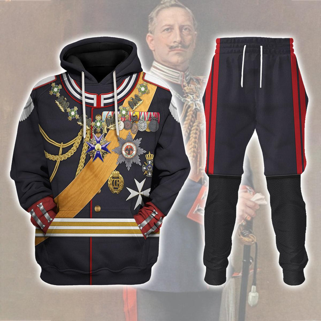 Oodiegang Kaiser Wilhelm II Gala Uniform with Degen German Empire Costume Hoodie Sweatshirt T-Shirt Tracksuit - Oodiegang.com