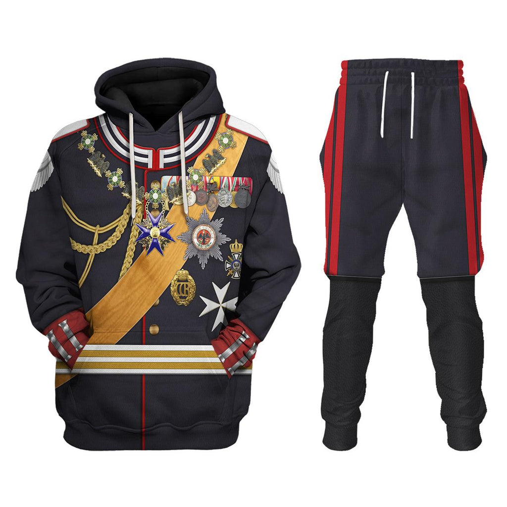 Oodiegang Kaiser Wilhelm II Gala Uniform with Degen German Empire Costume Hoodie Sweatshirt T-Shirt Tracksuit - Oodiegang.com