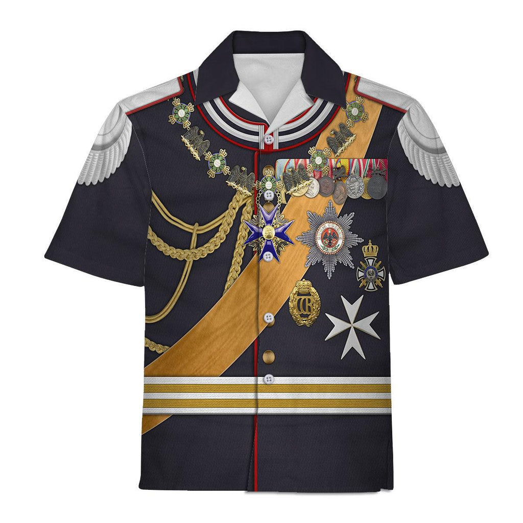 Oodiegang Kaiser Wilhelm II Gala Uniform with Degen German Empire Costume Hoodie Sweatshirt T-Shirt Tracksuit - Oodiegang.com