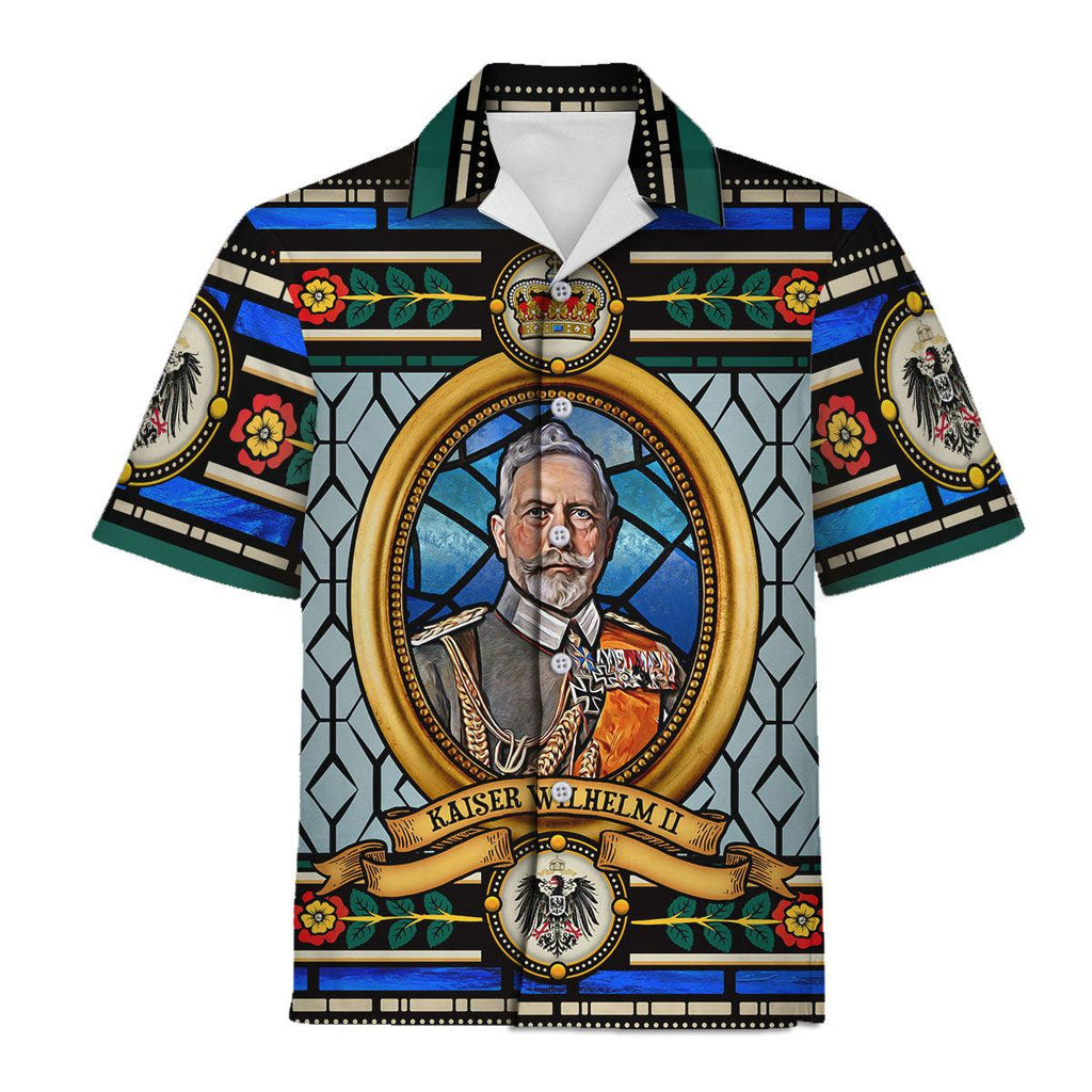 Oodiegang Kaiser Wilhelm II German Emperor Hawaiian Shirt Polo Shirt Beach short - Oodiegang.com