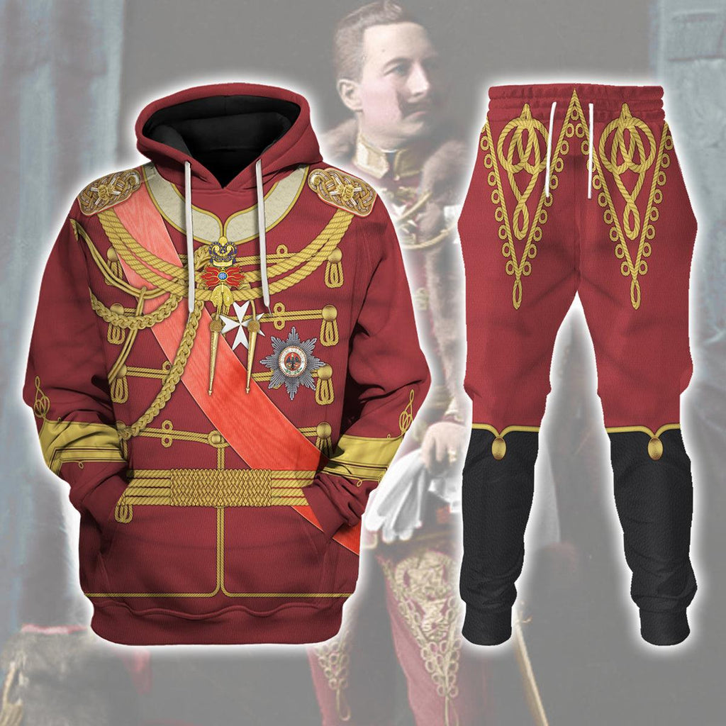 Oodiegang Kaiser Wilhelm II Uniform Austria-Hungary Costume Hoodie Sweatshirt T-Shirt Tracksuit - Oodiegang.com