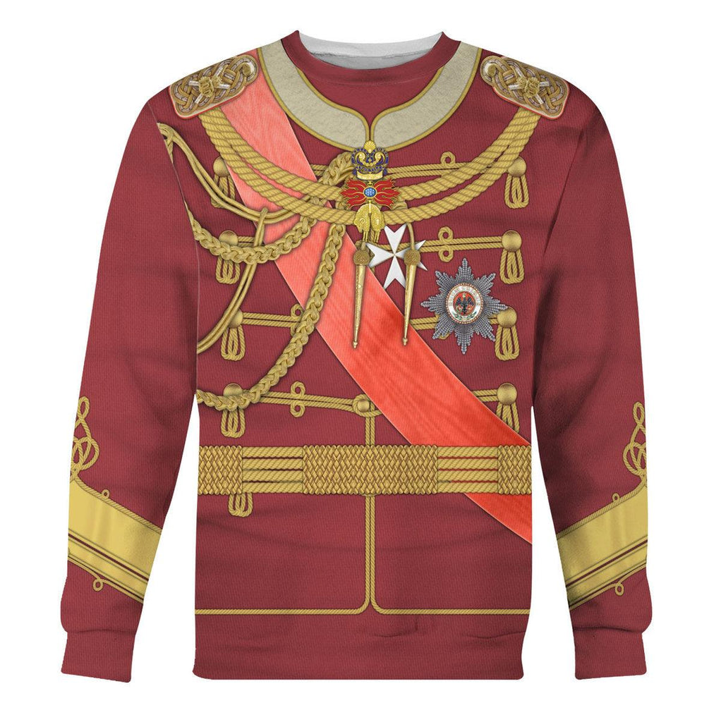 Oodiegang Kaiser Wilhelm II Uniform Austria-Hungary Costume Hoodie Sweatshirt T-Shirt Tracksuit - Oodiegang.com