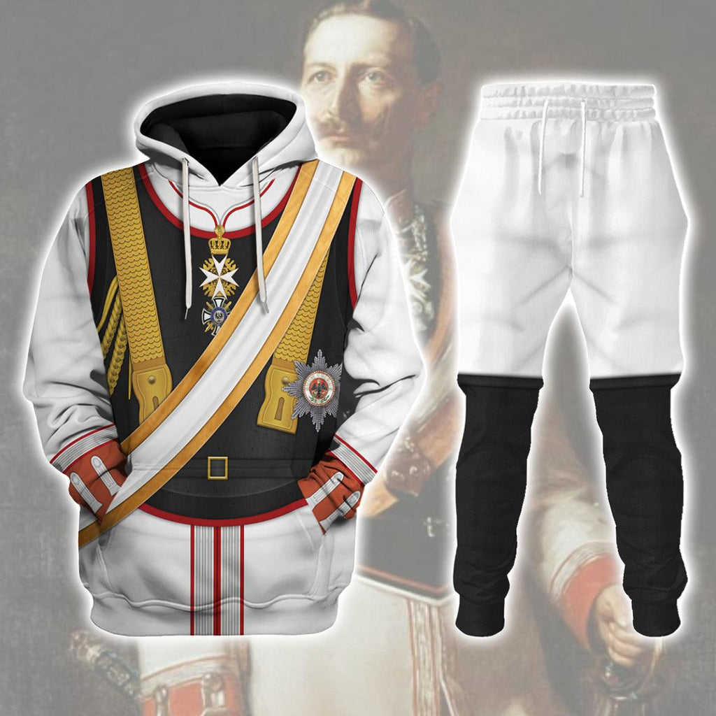 Oodiegang Kaiser Wilhelm II Uniform Garde du German Emperor Costume Hoodie Sweatshirt T-Shirt Tracksuit - Oodiegang.com