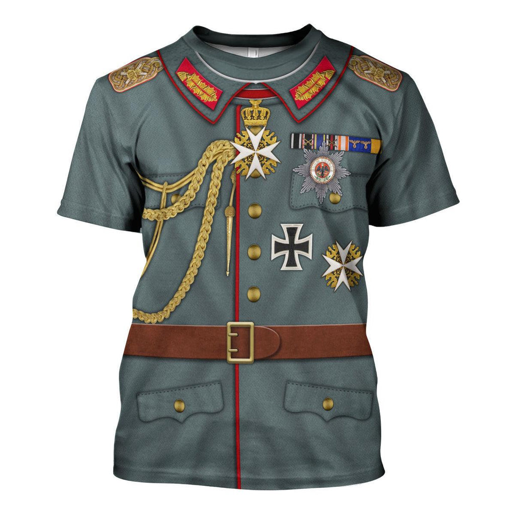 Oodiegang Kaiser Wilhelm II Uniform German Emperor Costume Hoodie Sweatshirt T-Shirt Tracksuit - Oodiegang.com