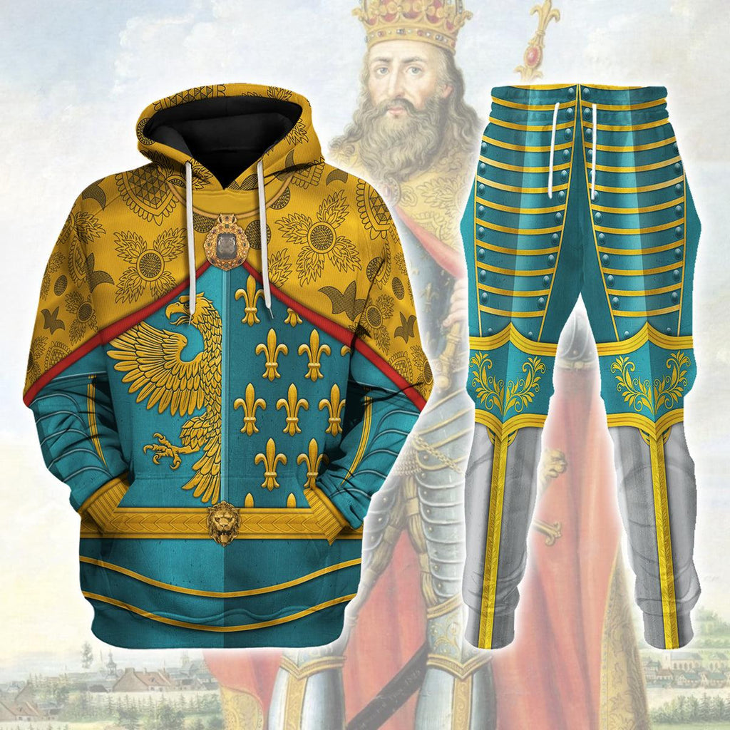 Oodiegang Karl I Charlemagne Holy Roman Emperor Costume Hoodie Sweatshirt T-Shirt Tracksuit - Oodiegang.com