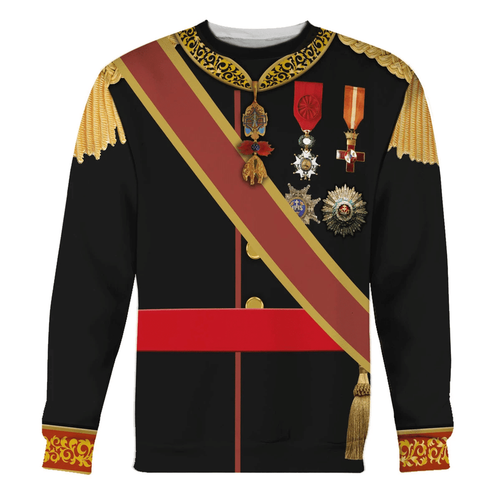 OodieGang King Alfonso XII Of Spain Costume Hoodie Sweatshirt T-Shirt Tracksuit - OodieGang.com