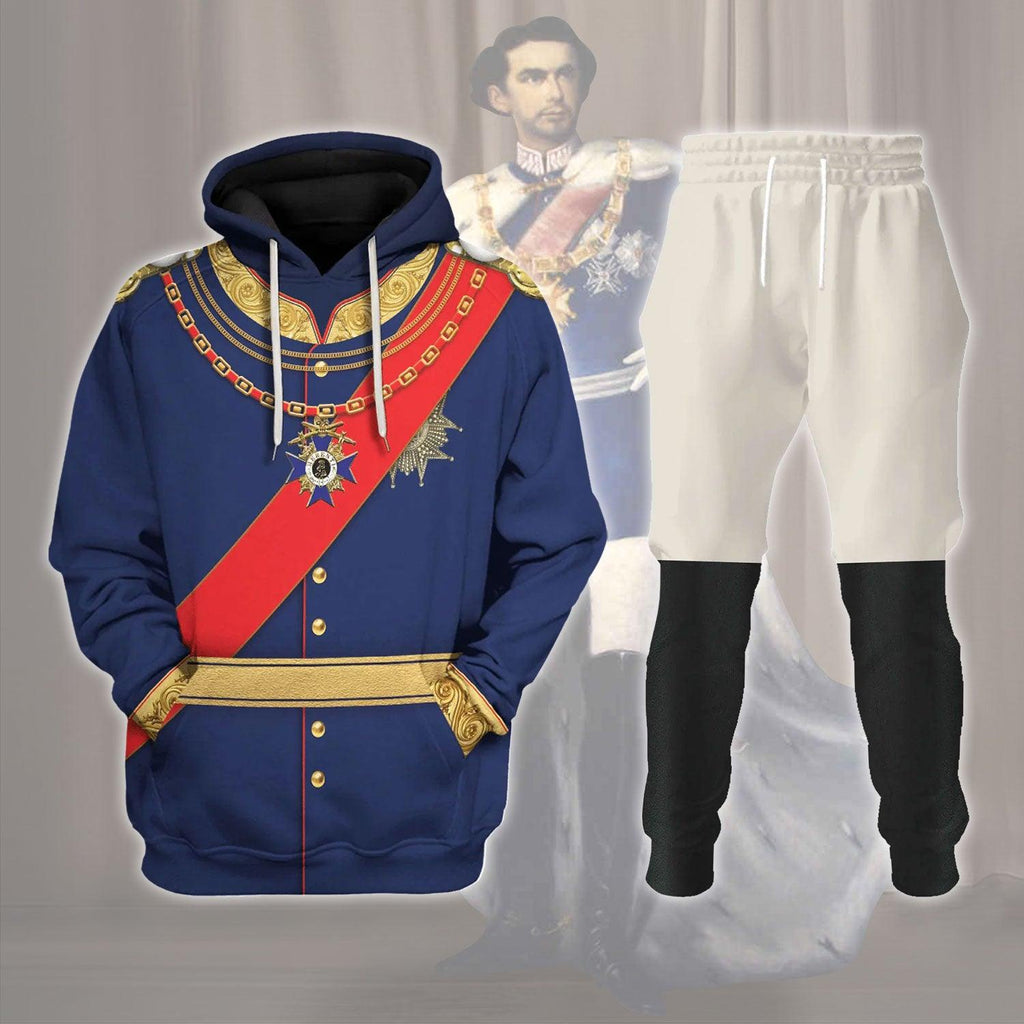 OodieGang King Ludwig II of Bayern Ludwig II of Bavaria Costume Hoodie Sweatshirt T-Shirt Tracksuit - OodieGang.com