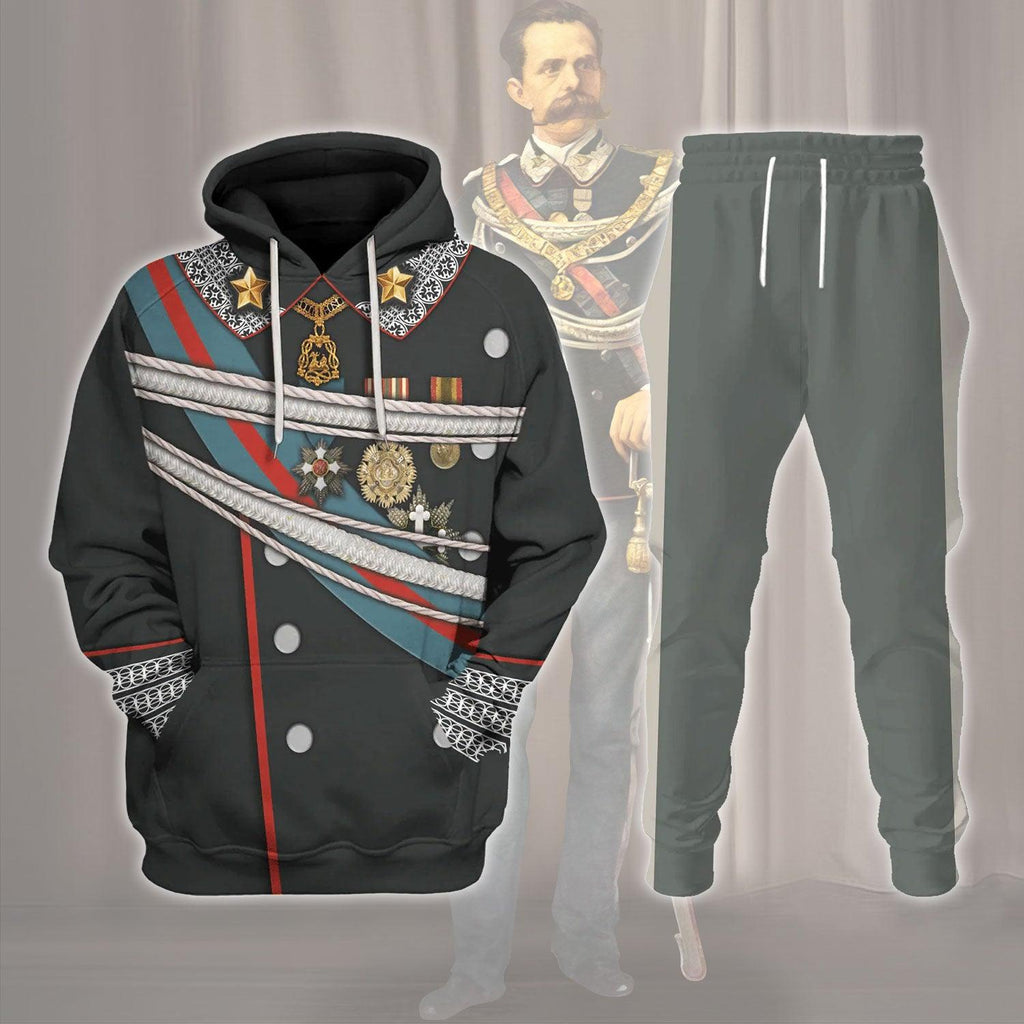 OodieGang King Umberto I of Italy Costume Hoodie Sweatshirt T-Shirt Tracksuit - OodieGang.com