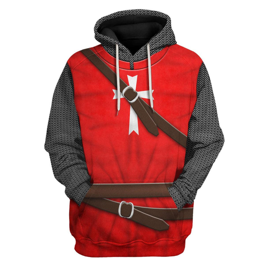 Oodiegang Knight Hospitaller of Saint John Costume Hoodie Sweatshirt T-Shirt Tracksuit - Oodiegang.com