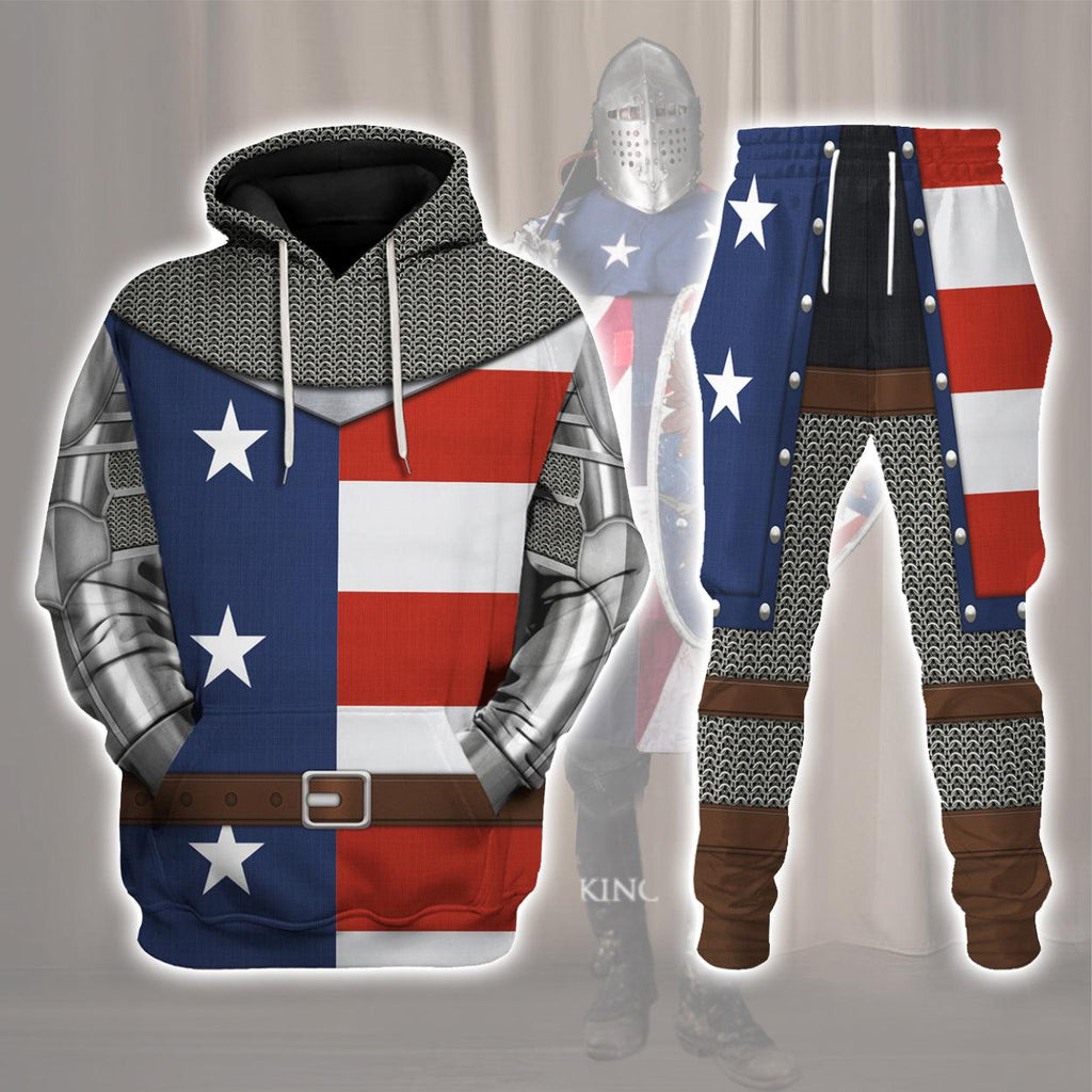 Oodiegang Knight Of U S A Costume Hoodie Sweatshirt T-Shirt Tracksuit - Oodiegang.com