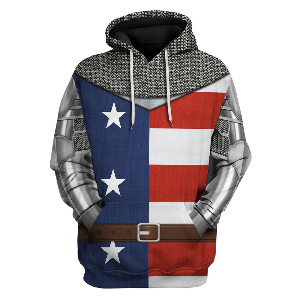 Oodiegang Knight Of U S A Costume Hoodie Sweatshirt T-Shirt Tracksuit - Oodiegang.com