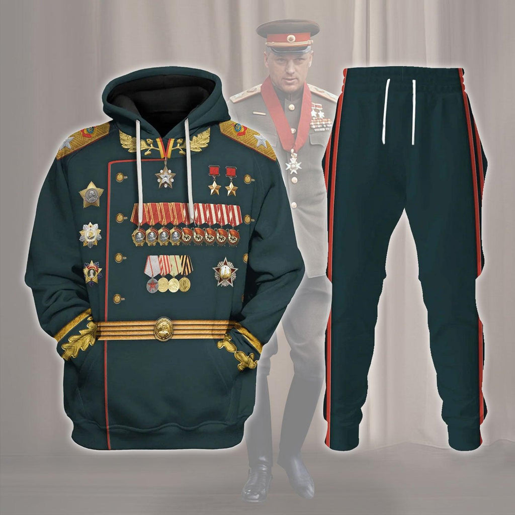 OodieGang Konstantin Rokossovsky Red Army Commanders Costume Hoodie Sweatshirt T-Shirt Tracksuit - OodieGang.com