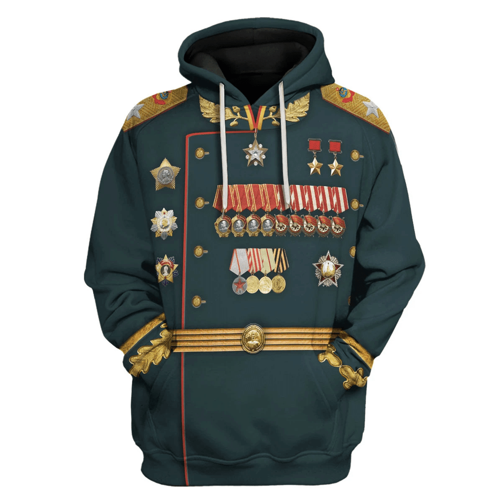 OodieGang Konstantin Rokossovsky Red Army Commanders Costume Hoodie Sweatshirt T-Shirt Tracksuit - OodieGang.com