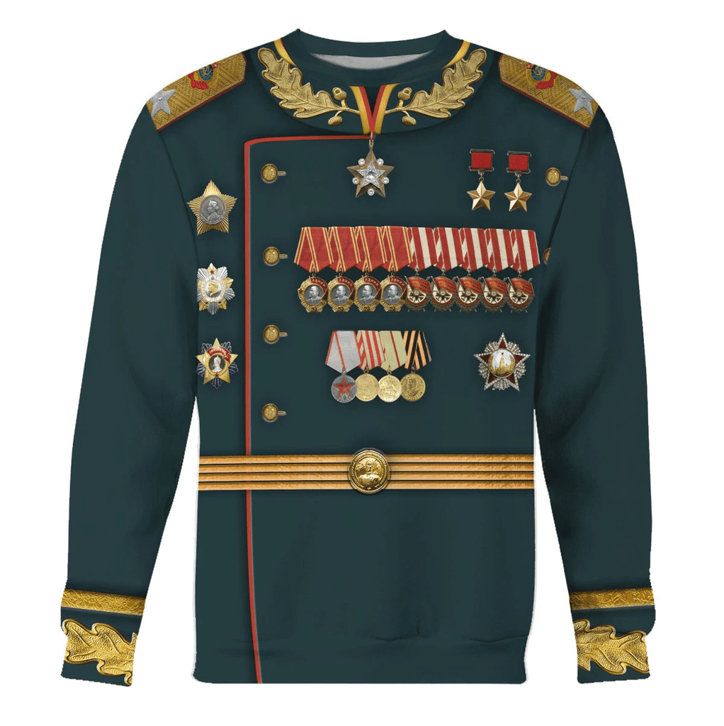 OodieGang Konstantin Rokossovsky Red Army Commanders Costume Hoodie Sweatshirt T-Shirt Tracksuit - OodieGang.com