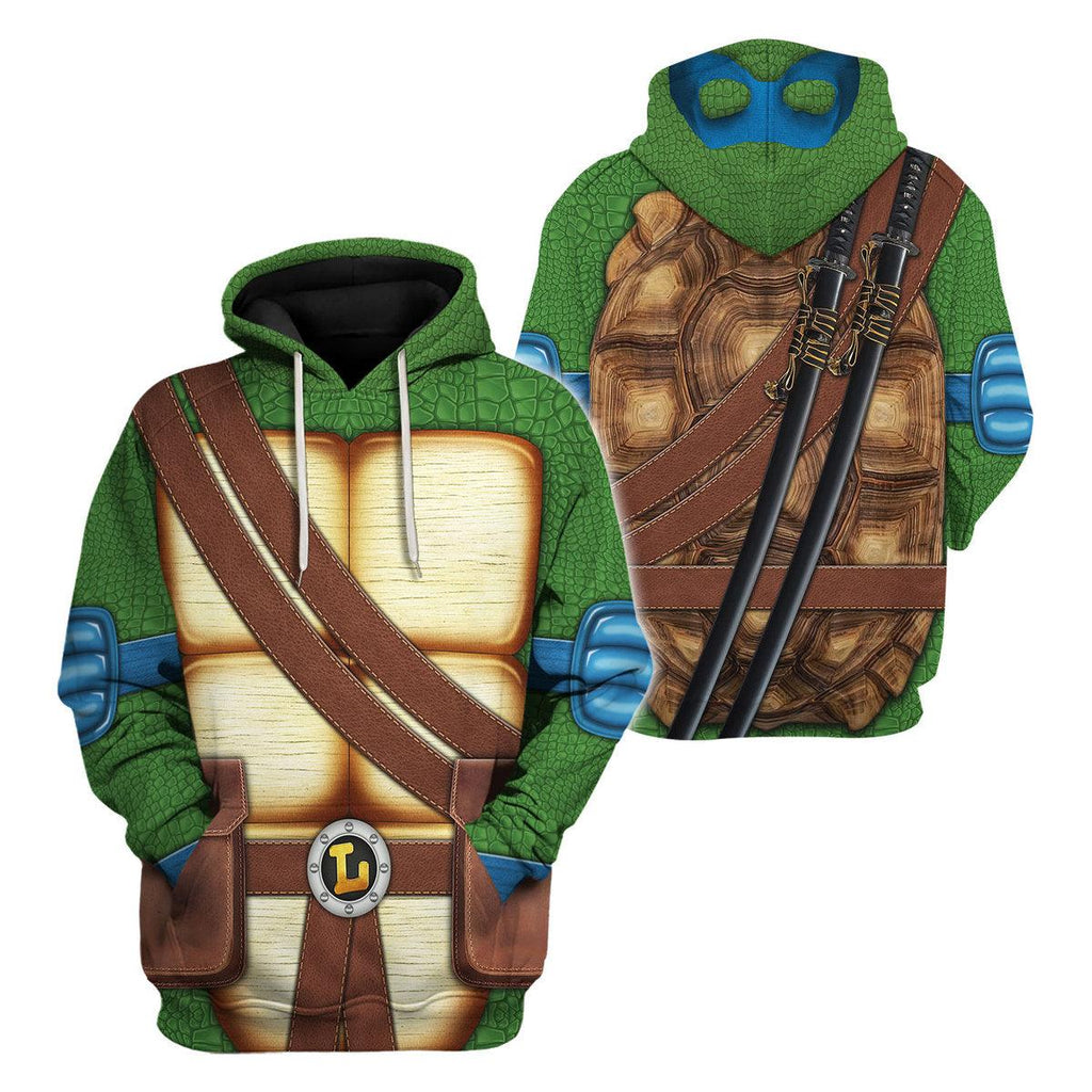 CustomsPig Leonardo Ninja Turtles Costume Hoodie Sweatshirt T-Shirt ZipHoodie Sweatpants - CustomsPig.com