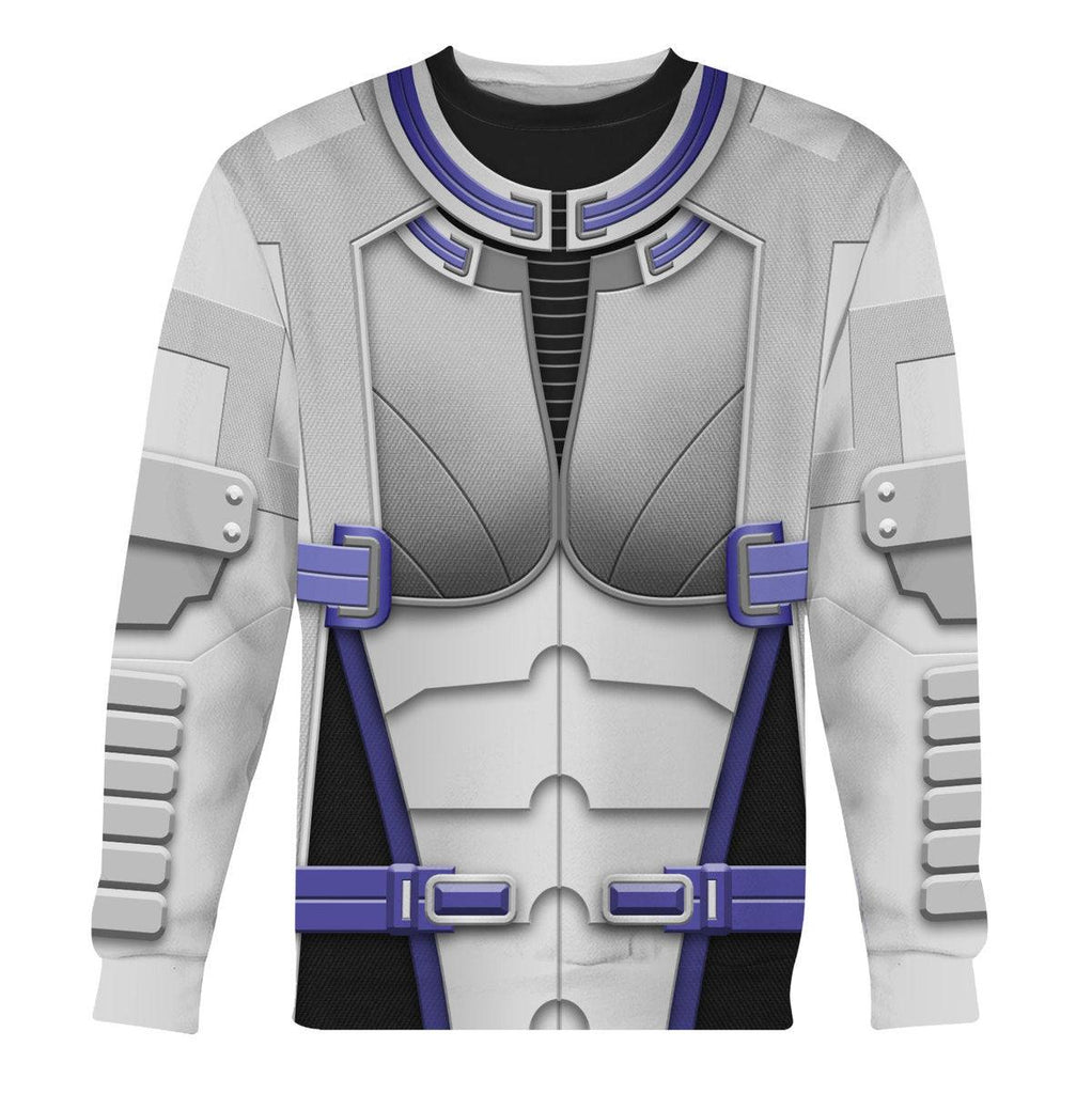 OodieGang Liara T'Soni Hoodie Sweatshirt T-shirt Sweatpants Outfit Cosplay Costumes - OodieGang.com