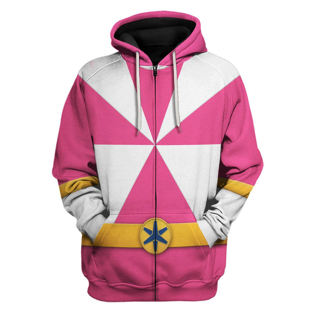 OodieGang Lightspeed Pink Ranger Hoodies Sweatshirt T-shirt Sweatpants Hawaiian Tracksuit - OodieGang.com