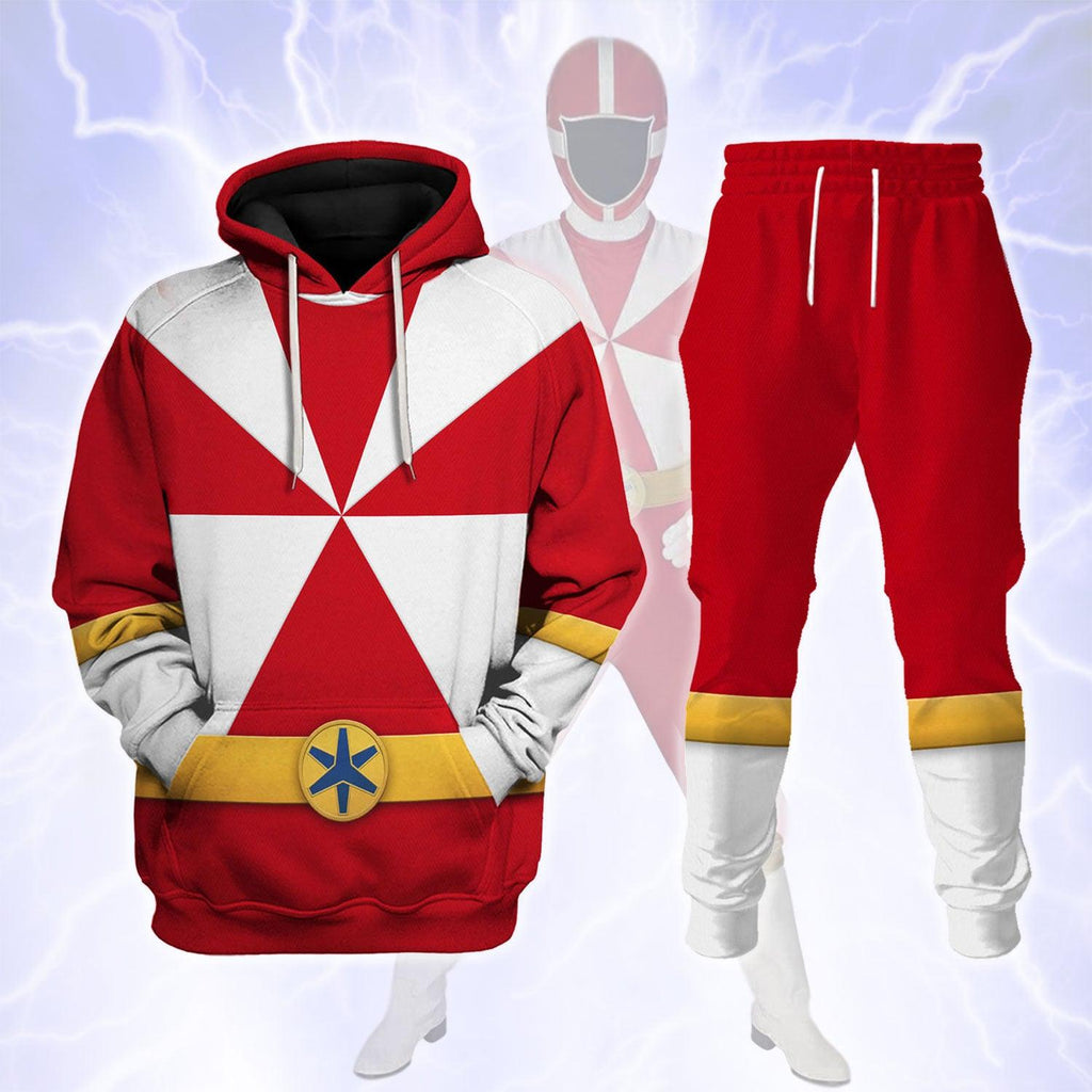 CustomsPig Lightspeed Red Ranger Hoodies Sweatshirt T-shirt Sweatpants Hawaiian Tracksuit - CustomsPig.com