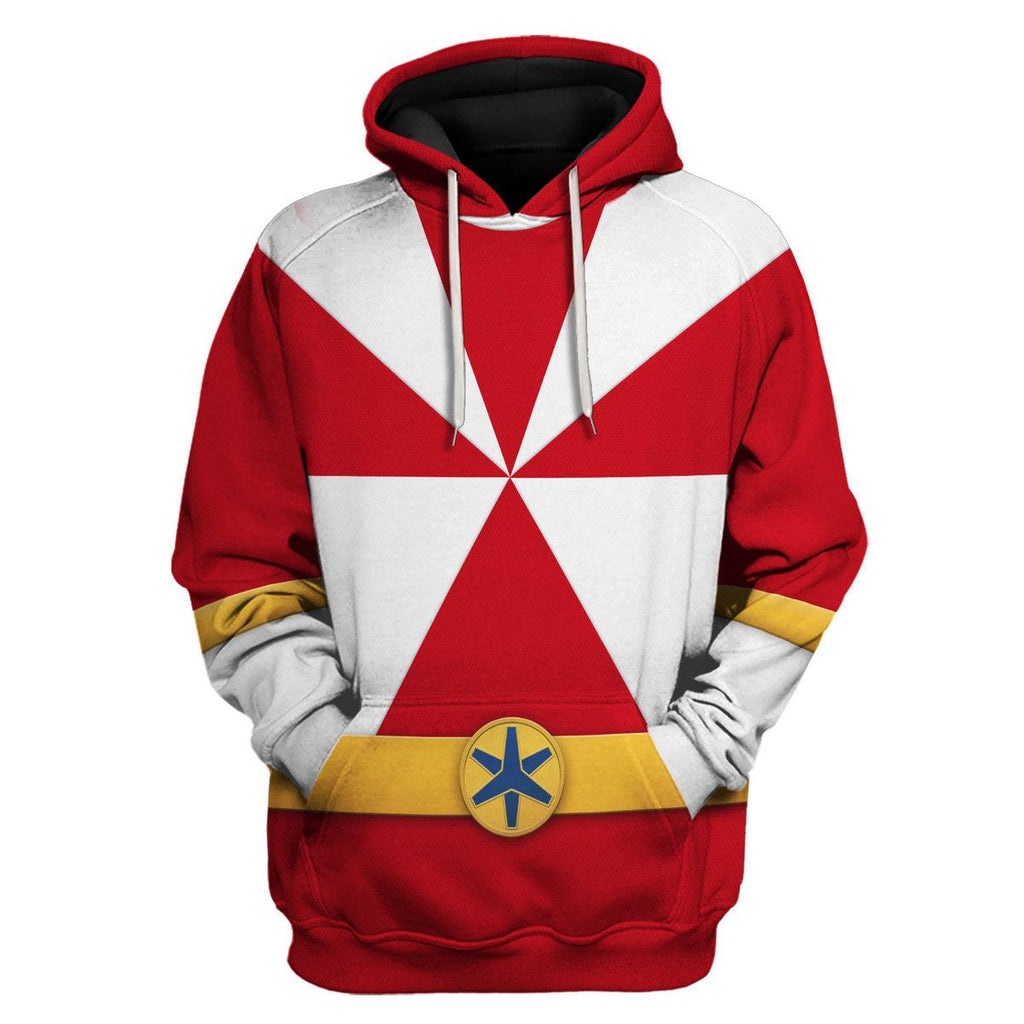 OodieGang Lightspeed Red Ranger Hoodies Sweatshirt T-shirt Sweatpants Hawaiian Tracksuit - OodieGang.com