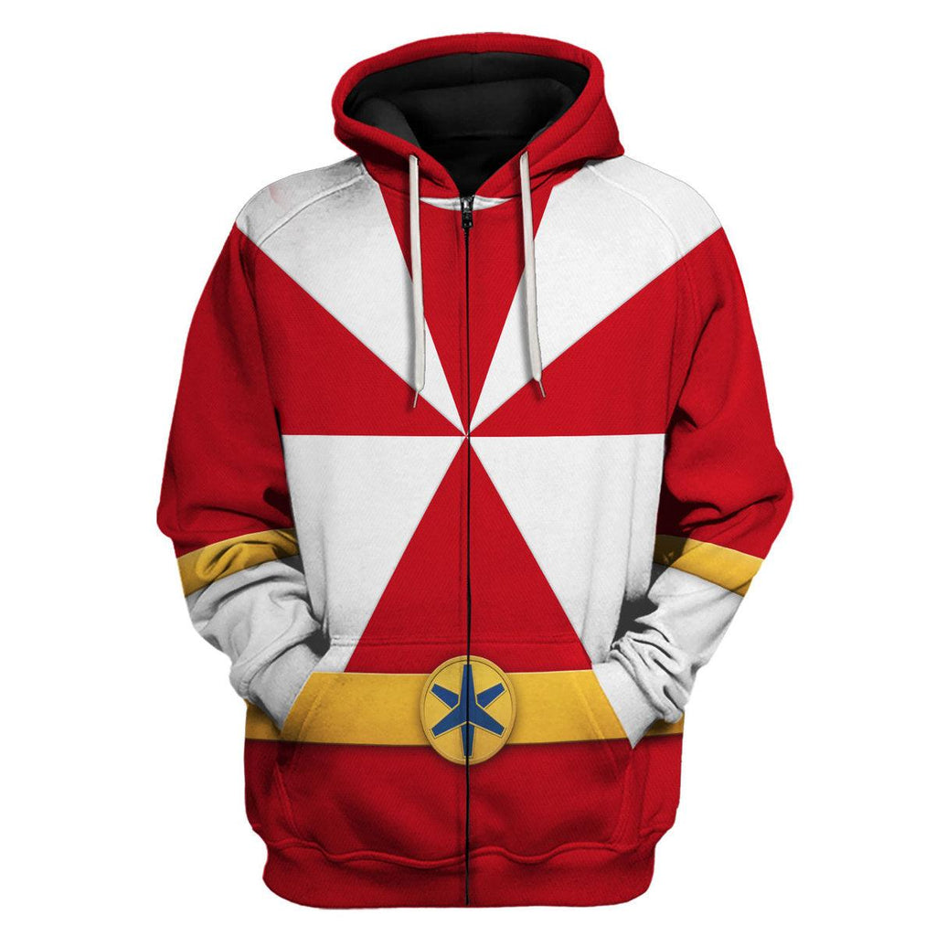 OodieGang Lightspeed Red Ranger Hoodies Sweatshirt T-shirt Sweatpants Hawaiian Tracksuit - OodieGang.com