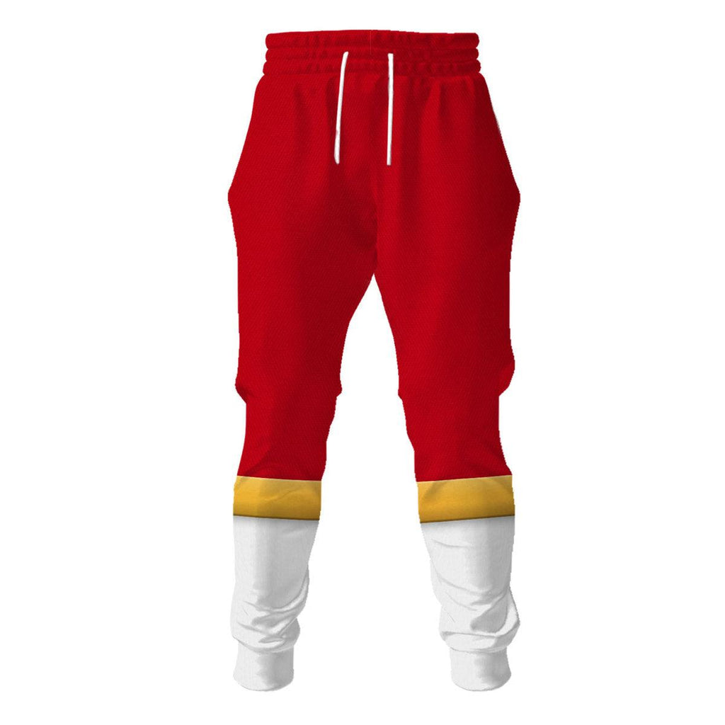 OodieGang Lightspeed Red Ranger Hoodies Sweatshirt T-shirt Sweatpants Hawaiian Tracksuit - OodieGang.com