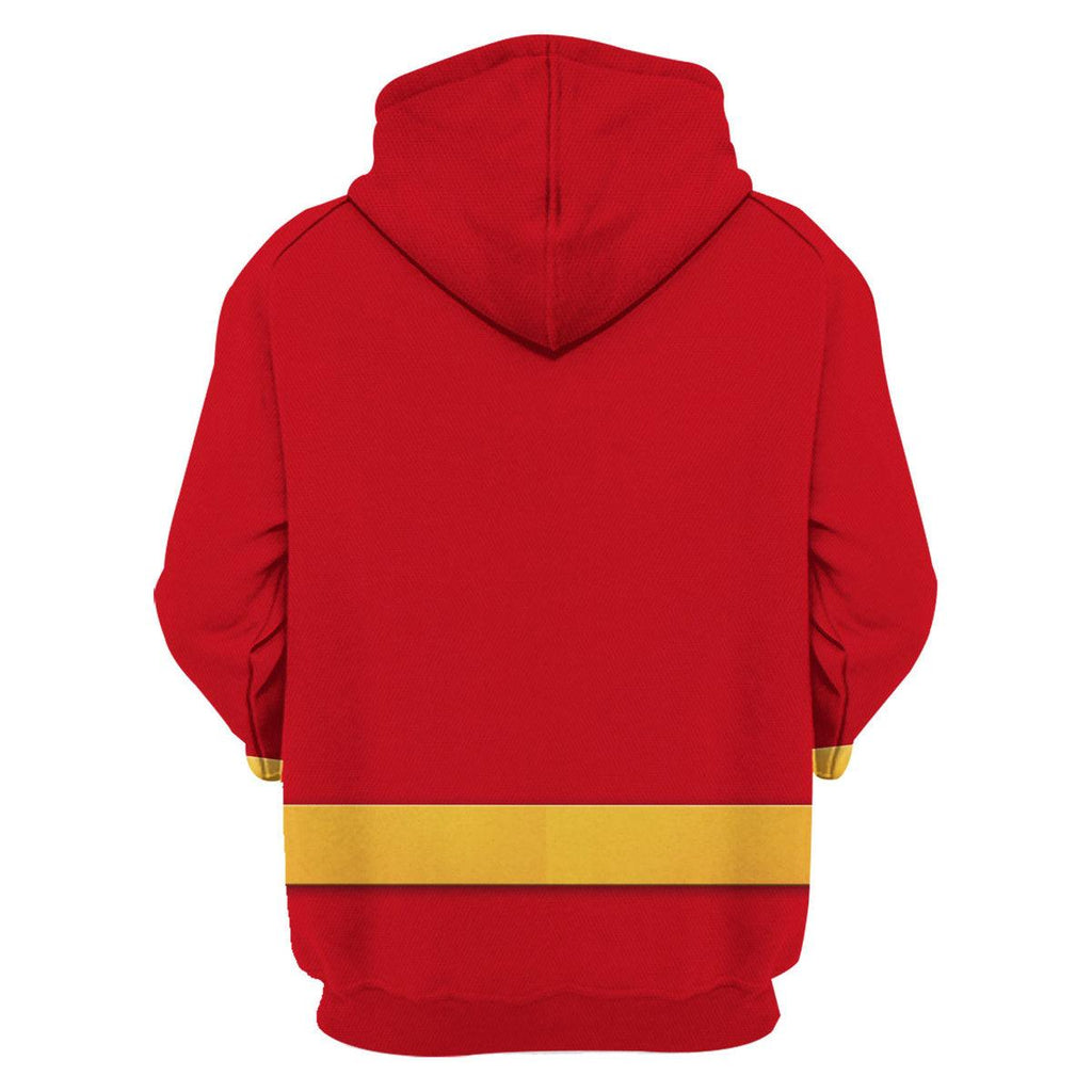 OodieGang Lightspeed Red Ranger Hoodies Sweatshirt T-shirt Sweatpants Hawaiian Tracksuit - OodieGang.com