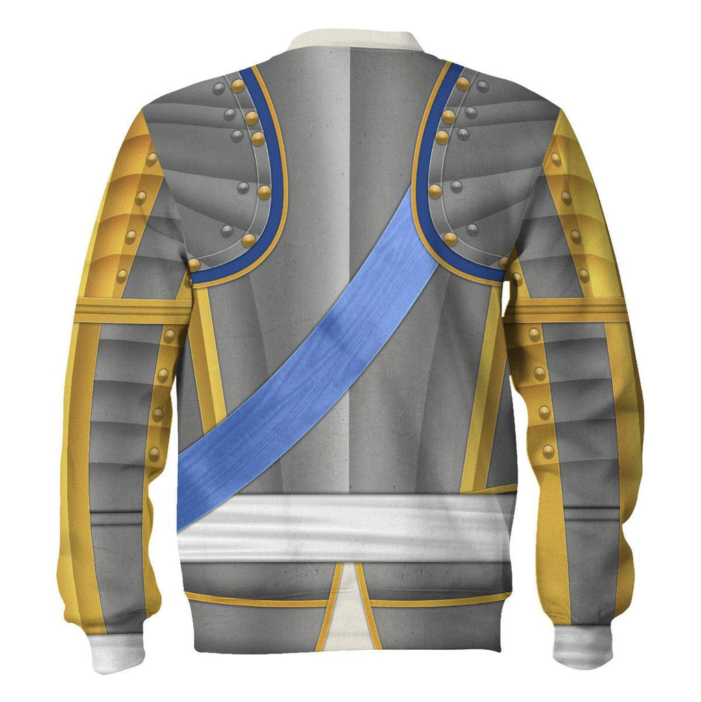 Oodiegang Louis Louis XV of France Armour Costume All Over Print Hoodie Sweatshirt T-Shirt Tracksuit - Oodiegang.com